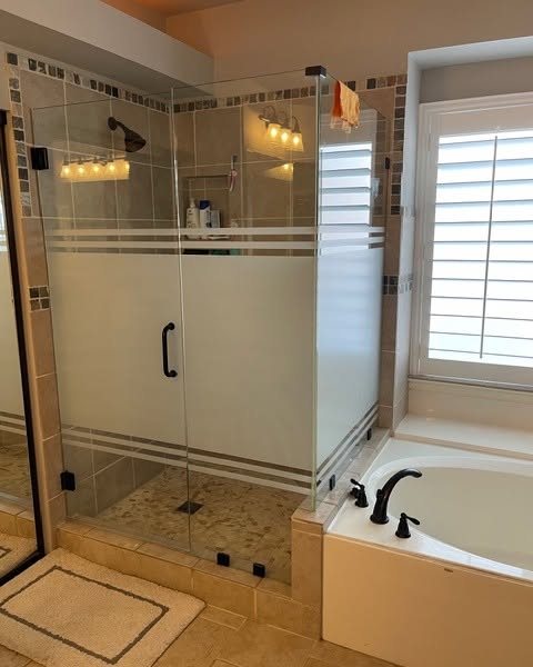 Decorative Film Shower Bathroom glass Tint